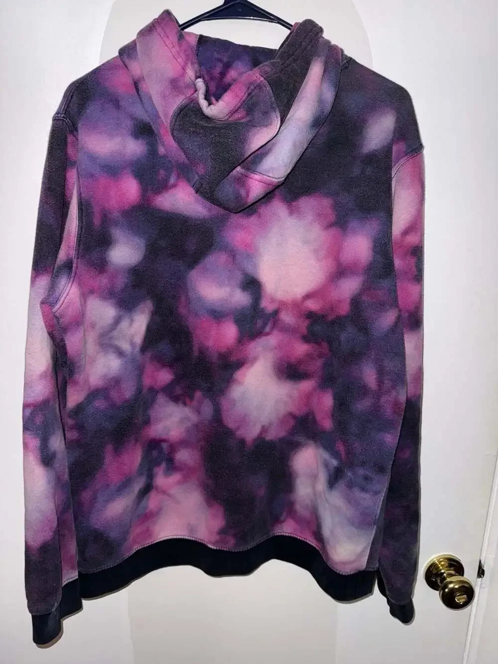 Nike Air Tie Dye Fleece Hoodie Purple Pink Size L